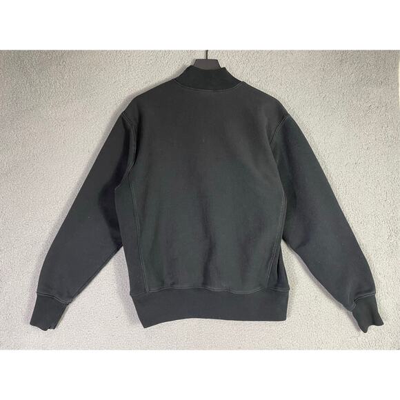 Champion Reverse Weave Black‎ Crewneck Sweatshirt Medium Embroidered Logo - Picture 4 of 8